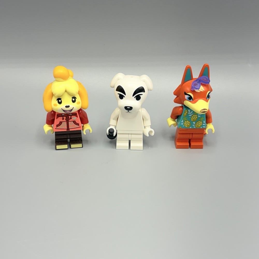Lot Of 3 Lego Animal Crossing Dog Minifigures Audie Slider Isabella